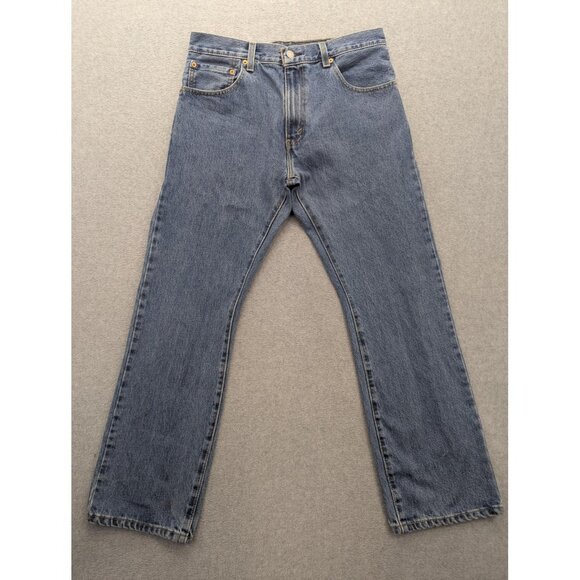 Levis 517 Jeans Mens 33x30 Blue Denim Bootcut Zip Fly 100% Cotton 00517-4891 - Picture 1 of 15